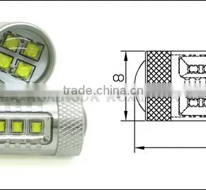 12~24V CREE 80W 1156 BA15S Turn Signal Light thumbnail-3