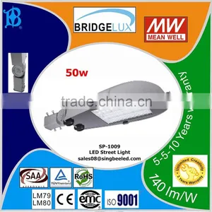 Module Type 50w IP65 MW Driver Bridgelux Chip SP-1009 LED Street Light CE/ROHS/LM79 thumbnail-1