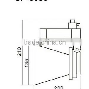 25w CE RoHS LED Track Light LED Shop Light 2yrs Warranty SP-8003 thumbnail-3