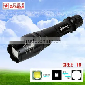 GOREAD Y48 Dimming Flashlight Zoom High Bright 1000lum 18650 T6 Zoom Flashlight thumbnail-1
