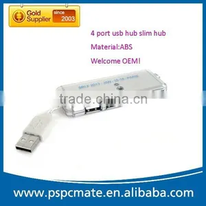 China Export Portable Novelty Slim USB 2.0 Hub 4 Port With Short Hide Cable thumbnail-1