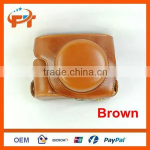 Pu Leather Camera Case for Panasonic GF6 X14-42mm & 20mm Lens Camera thumbnail-4