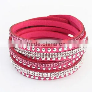2016 Hot Custom Good Quality Fashional Multistory Leather Bracelet thumbnail-4