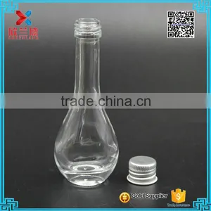 Customer Made Decorative Glass Small Wine Bottle/clear Liquor Bottle 25ml thumbnail-4