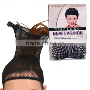 Black Stretchable Elastic Mesh Hair Net Wig Cap USA thumbnail-3