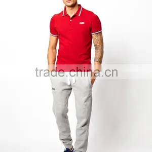 Polo Shirt :Self Fabrics Collar Polo Shirt thumbnail-4