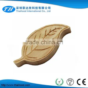 Promotionl Recyclable Eco Wood USB Flash Memory Stick Custom Wood Leaf Gift USB Drives, Promotional Gift USB thumbnail-1