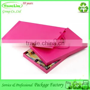High-end Decent Candy Color Gift Scarf Packaging Box With String thumbnail-1