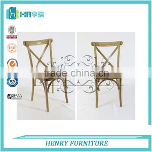 Hot Market Strong Wood Cross Back Chair thumbnail-4