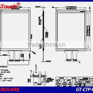 GreenTouch 10.4 Inch 10.4''open Frame Capacitive Touch Screen Overlay,USB Cable thumbnail-3