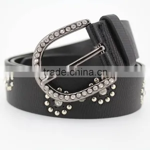 Women's Fashion Flowermetal Studded Jeans Belt With Shiny Rhinestone Accessories in Chinese Factory thumbnail-3