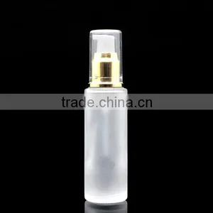 Skin Care Cosmetic Glass Cream Jars Lotion Bottles Foundation Bottles Frosted thumbnail-1