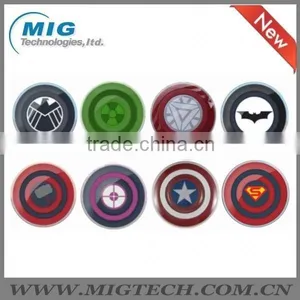 For Samsung S6 Edge QI Wireless Charger, for Samsung S6 Edge Avengers Edition Wireless Charging Pad Captain America Shield thumbnail-2