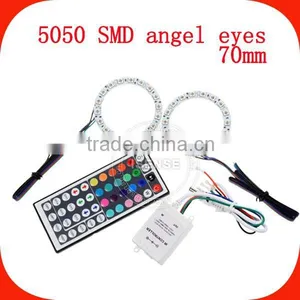 Good Quality Epistar Chips White PCB 70mm Full Circle 5050 Smd Rgb Led Angel Eyes Ring thumbnail-1
