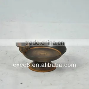 Antique Garden Decorative Round Metal Bird Feeder thumbnail-1