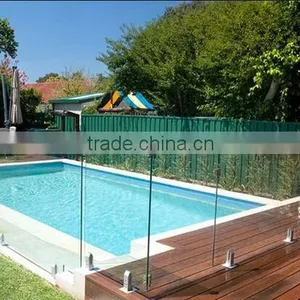 Tempered Swimming Pool Glass Balustrade With EN12150, AS/NZS2208:1996, BS62061981 thumbnail-1