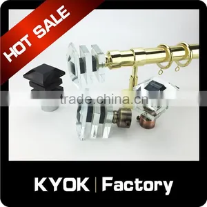 KYOK Double Curtain Rod Accessories , Golden Curtains Rods in Dubai thumbnail-4