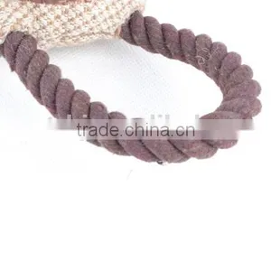 2016 Safety Linen Cotton Animal Dog Toy With Rope thumbnail-3