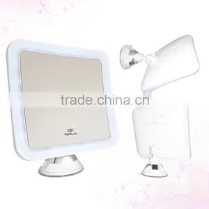 Square Lighted Bathroom Shaving Mirror thumbnail-2