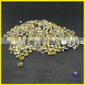 SS20 White Glass Rhinestone Chaton Non Flatback for Hair Accessories thumbnail-1