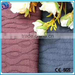 Polyester Spandex Knit Jacquard Fabric Beatutiful Design for Jacket thumbnail-3