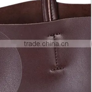Newest Design Simple and Elegant Genuine Leather Handbag thumbnail-5
