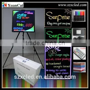 Factory Direct Outdoor Led Fluorescent Board Led Writing Board 60*80 With Remote Control thumbnail-1