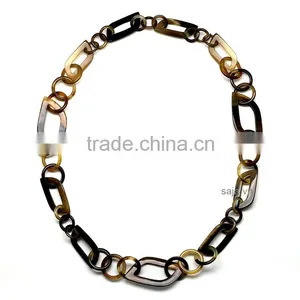 Buffalo Horn White, Buffalo Horn Jewelry, Buffalo Horn Necklace SHN-334 thumbnail-1
