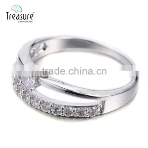 Latest Model Fashion Jewellry Diamond Silver Ring Crystal Jewelry for Girl thumbnail-6