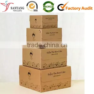 Cheap Custom Cupcake Handle Cake Box For Wholesale thumbnail-1