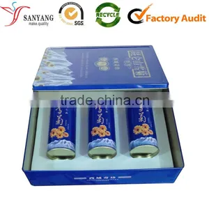 Small Cylinder Round Metal Tin Can Box for Gukhwacha Tea Supplier's Choice thumbnail-1