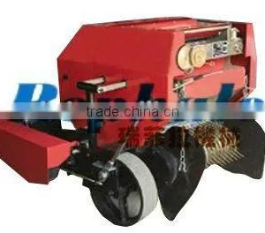 Farm Use Mobile or Horizontical Type Corn Straw, Hay, Grass, Wheat, Rice Straw Round Bundling Machine and Straw Baler for Silage thumbnail-1