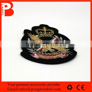 2015 Hot Sale China Manufacturer Directly Make Iron on Skull Heads Embroidery Patch for Garment thumbnail-1