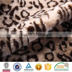 Imitation Rabbit Hair Animal Print Faux Fur Fabric for Garment thumbnail-1