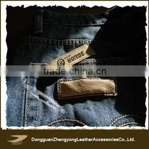 Embossed Jeans Leather Label With Logo You Want thumbnail-1