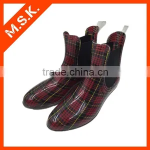 Fashion Ankle Rubber Rain Boot For Women thumbnail-1