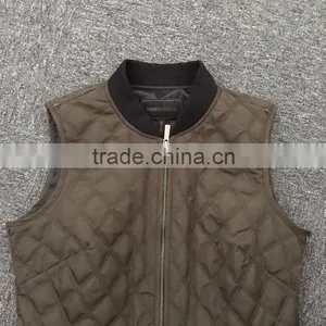 Women Elegant Slim Green Winter Vest thumbnail-4