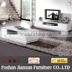 882# High Gloss White Coffee Table thumbnail-1
