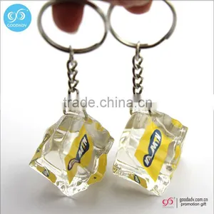 2013 Hot Sale Good Quality Promotional Liquid Keychain thumbnail-1