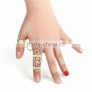 New Rings Multiple Finger Stack Knuckle Band Crystal Set Womens Fashion Jewelry thumbnail-3
