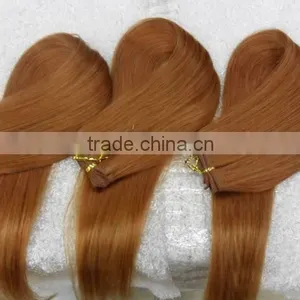Yaki Straight Hair Extension Blond Color Indian Human Hair thumbnail-6
