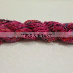 Solid Colored Sari Silk Yarns, Sari Silk Yarns, Recycled Sari Silk Yarns, Multicolored Sari Silk Yarns thumbnail-1
