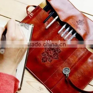 City Twilight Creative Pencil Bag Roll Leather Make Up Cosmetic Pen Case Pouch Purse Bag For School thumbnail-2
