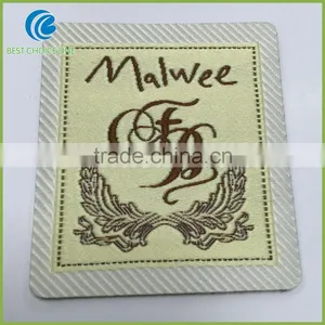 High Density Center Fold Garment Woven Label For Clothing thumbnail-6
