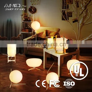 Modern Table Lamp White Lampshade Gold Lamp Base Residential Lighting thumbnail-2