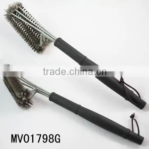 18"BBQ BRUSH W/PLASTIC LONG HANDLE TAG thumbnail-1