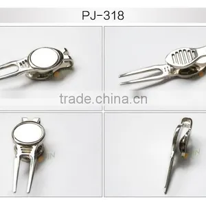 2016 New Style Metal Golf Ball Marker Hat Clip Divot Tool With Logo thumbnail-5