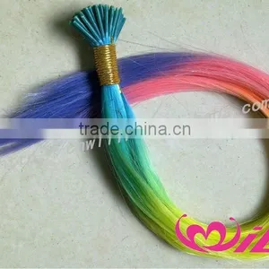 Pretty Two Tone Hair Extension Rainbow Hair Extension thumbnail-2
