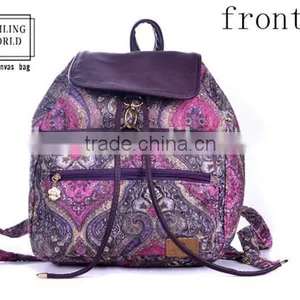 2016 Popular New Chinese Folk Style Fancy Canvas School Bag thumbnail-1