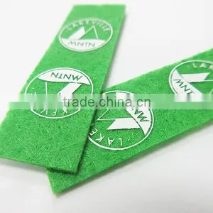 Die Cut Unique Green Silk Screen Printing on Felt Material thumbnail-2